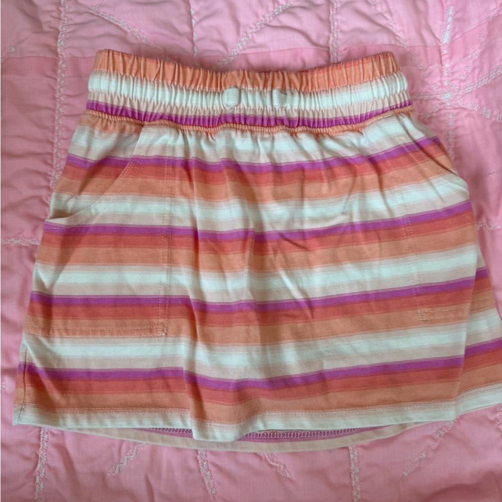 OshKosh B'gosh Striped Skort - Orange, Pink, White
